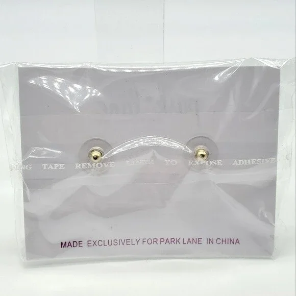 NWT Park Lane Faux Pearl Stud Earrings VTG Vintage - Picture 3 of 3